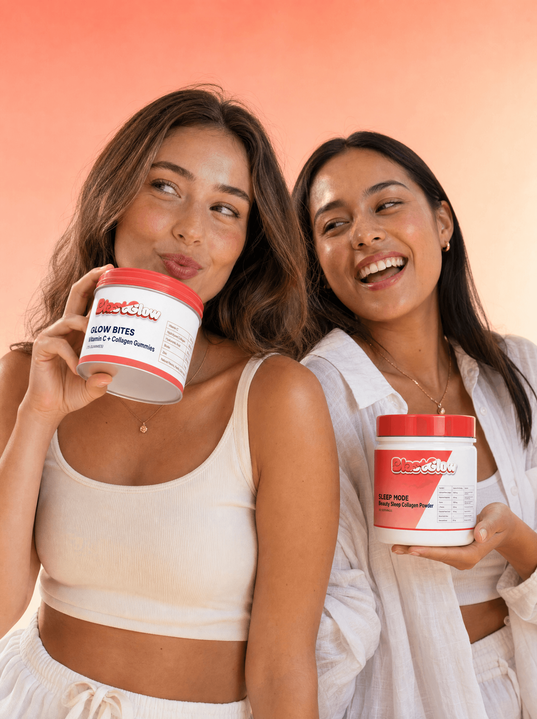 Two friends with Blast Glow